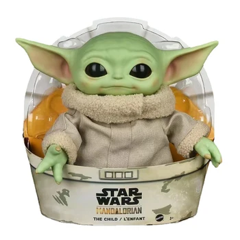 Star Wars Bebê Yoda peluches Mestre Yoda Figura de Ação Brinquedos 28cm Kawaii Coleção de Modelo de Aniversário, Presente de Natal para Crianças 5