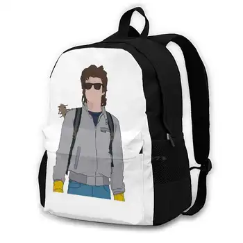 Steve Babá De Design De Moda Sacos De Viagem Backpack Do Laptop Onze Funil Millie Bobby Brown Dustin Cabeça Para Baixo Steve
