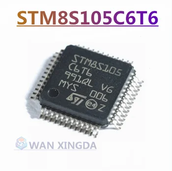 STM8S105C6T6 pacote LQFP-48 STM8 16MHz memória flash: 32 K@x8bit RAM: 2 KB microcontrolador (MCU/MPU/SOC)