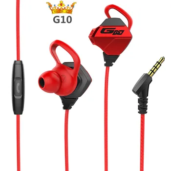 Super Esports Jogo Hi-Res fone de ouvido Microfone Amovível DJ Único Driver de Esporte da Em-orelha Fones de ouvido Para o iPhone, a Xiaomi /huawei
