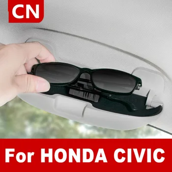 Suporte de óculos Magnético Carro Óculos de Armazenamento de Caixa de Caso Para Honda Civic 10º Novo Design Decoração de Interiores Cobre Estilo Carro