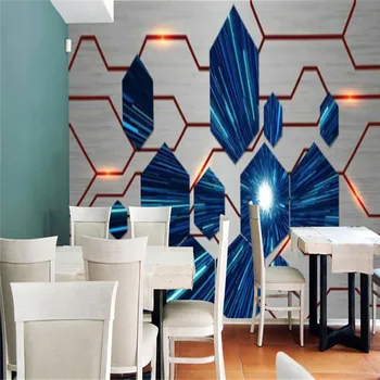 Tecnologia Mural Industrial Decoração Vinho Internet Café Ktv Azul em forma de Coração Placa de Circuito de Fundo papel de Parede Papel De Parede