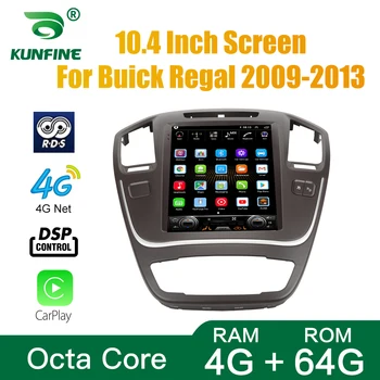 Tesla Estilo Para o Buick Regal 2009-2013 som do Carro Rádio Android 10.0 4 gb de RAM 64GM ROM Octa Core Carro DVD GPS Jogador sem plataforma
