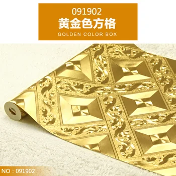 Teto de papel de parede de Diamante lattice KTV folha de ouro ouro ouro sala de estar, bar teto da nave papel de parede