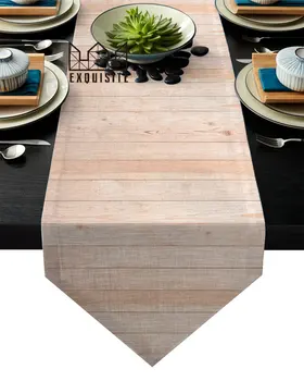 Textura de madeira Moda Moderna Corredores de Mesa para Casamento, Hotel, Jantar, Festa, Decoração do Corredor da Tabela Cobertura de Pano