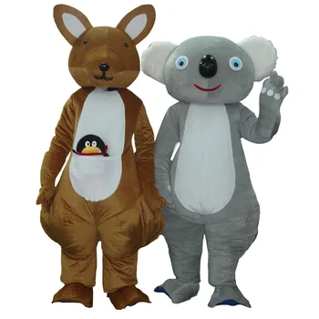 [TML] Cosplay Canguru e o coala da Mascote do personagem de banda desenhada da mascote de Publicidade de Festa a Fantasia, Fantasia de carnaval de animais