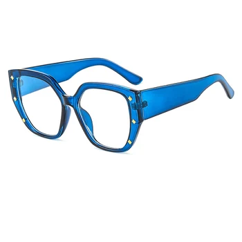 TR90 Anti Azul Óculos de Leitura Quadro Mulheres 2021 Tendência Transparente Prescrição Armações de Óculos da Moda de Óptica, Óculos 3