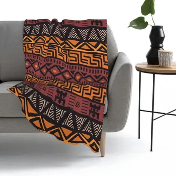 Tribal africano Padrão de Lançar um Cobertor de Lã Jogar Cobertor BedBlanket Softblanket flanela Quente da cama, Em Casa, viagens Adulto criança