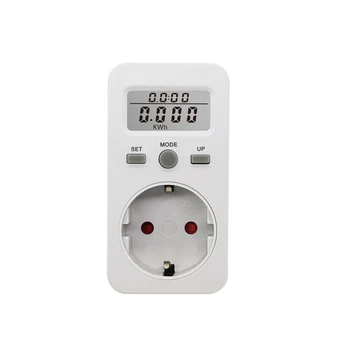 UE Plug Digital Wattmeter Medidor de Energia Com LCD Monitor de Energia Medidor de Eletricidade Teste de Medição de Soquete de Tomada de Uso Doméstico