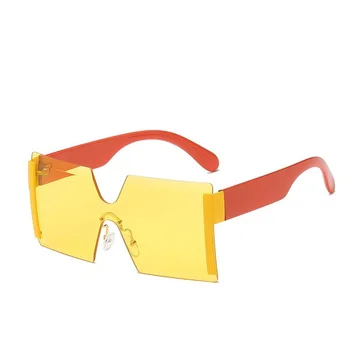 Unisex Gradiente Roxo Tons de grandes dimensões Óculos de sol para Mulheres Retro Ouro Quadrado de Óculos de Sol dos Homens Praia de Viagem Protetor solar UV400 2