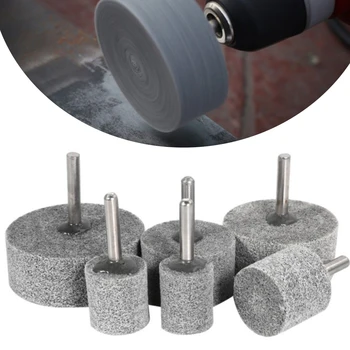 Universal Polimento Rodas de Polimento de Roda Mancha Resistente 6mm Cilindro de Fibra de Cinza Substituir Para Máquina de Polimento 5