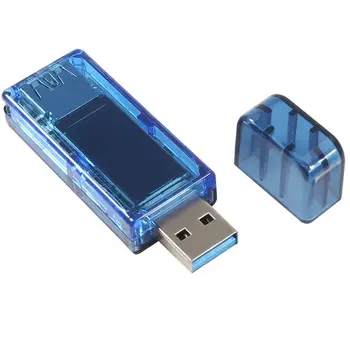 USB 3.0 LCD de uma Cor de Voltímetro Amperímetro Tensão de Corrente do Medidor Multímetro de Carga da Bateria do Banco do Poder de USB Tester