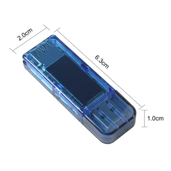 USB 3.0 LCD de uma Cor de Voltímetro Amperímetro Tensão de Corrente do Medidor Multímetro de Carga da Bateria do Banco do Poder de USB Tester 2