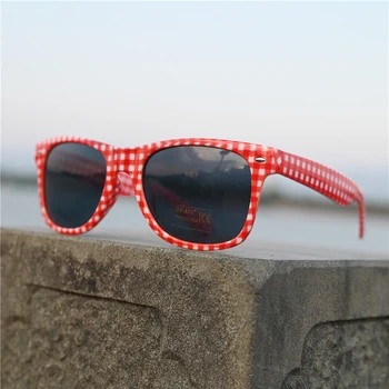 Vazrobe Vermelho Óculos de sol das Mulheres da Moda de Óculos de Presente da Promoção Festa de Óculos de Sol para mulheres Atacado Barato Ponto Lattice 5