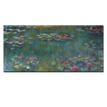 Venda quente HD de Impressão Monet Pintura a Óleo Lotus Paisagem Pintura em Tela Impressionista Arte de Parede Imagem do Cartaz Casa Cuadros Decoração 5
