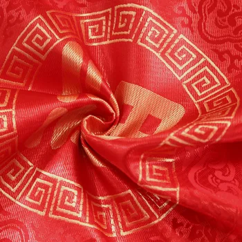 Vermelho Capa de Almofada Chinês Tradicional Estilo de Jogar Travesseiro Tampa da Noiva e do Noivo Festa de Casamento Decoração Fronha com Borlas 3