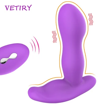VETIRY Anal, Vibrador de Vibração Prosate Massager 10 Velocidade Plug anal Remoto sem Fio Ânus Estimulação Adultos Brinquedos Sexuais Para a Mulher os Homens