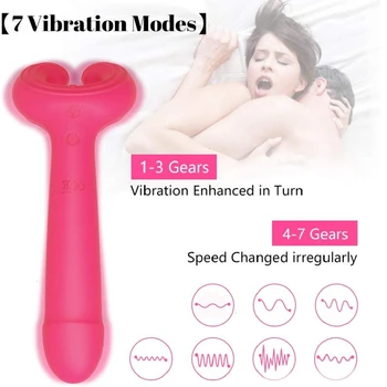 Vibrador Ponto G Com 3 Motores Para A Vagina, Clitóris Ou Pênis Estimulação De Silicone Vibrador Com 7 Modos De Vibração Brinquedos Sexuais Para A Mulher Casais