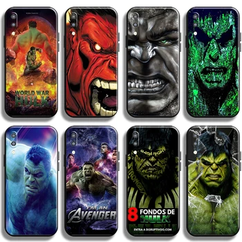 Vingadores Da Marvel Hulk Caso De Telefone Para Samsung Galaxy M10 Shell Líquido Preto Silício Funda Tampa Traseira À Prova De Choque Suave Coque