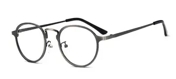 Vintage Oval de Metal Armações de Moda Retrô Rx capaz de Miopia Óculos vêm com lentes claras Óculos 1