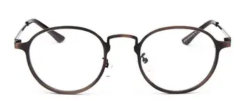Vintage Oval de Metal Armações de Moda Retrô Rx capaz de Miopia Óculos vêm com lentes claras Óculos 4