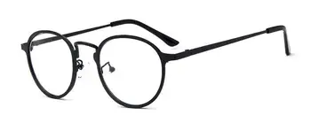 Vintage Oval de Metal Armações de Moda Retrô Rx capaz de Miopia Óculos vêm com lentes claras Óculos 5