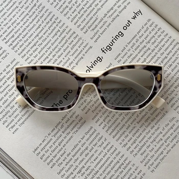 Vintage Pequena Armação de Óculos estilo Olho de Gato Mulheres Homens Marca de Moda de Designer de Óculos de Sol UV400 Retro Punk ShadesTrending Produtos 2