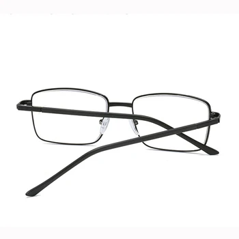 Vintage Preto Retangular Anti-azul Óculos de Leitura de Charneira Flexível Artístico de Computador Óculos 1