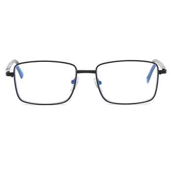 Vintage Preto Retangular Anti-azul Óculos de Leitura de Charneira Flexível Artístico de Computador Óculos 5