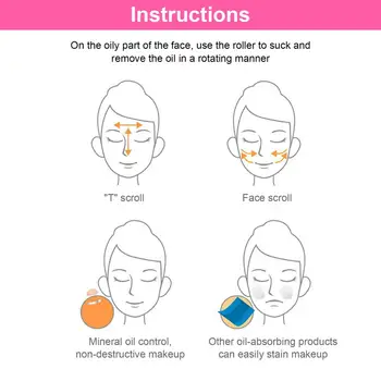 Vulcânicas Face Rolo de Poros do Psiquiatra Reutilizáveis Pele Facial Pele Oleosa Use Face Rolo de Cuidados com a Pele para Viagens 3