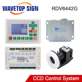 WaveTopSign Ruida RDV6442G CCD Visual do Laser do Co2 do Controlador de uso do Sistema de Corte a Laser, Máquina de Gravura