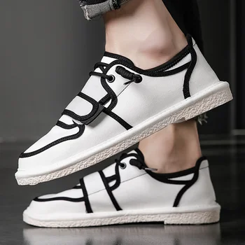 Zapatos Informales De Hombre Branco Sólido Moda Tricô Sapatos Casuais Homens Mens Sneackers De Lazer, Esporte