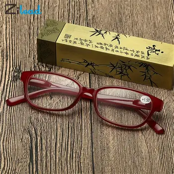 Zilead +1+1.5+2+2.5+3+3.5+4 Óculos De Leitura Homens Mulheres Quadrado Presbiopia Óculos De Armação Unissex Ampliar Leitor De Oculos De Grau 0