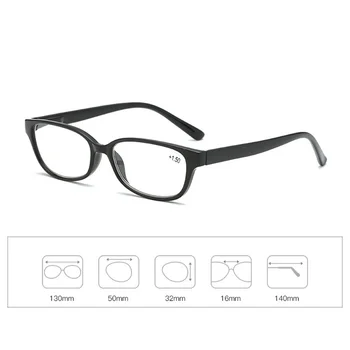 Zilead +1+1.5+2+2.5+3+3.5+4 Óculos De Leitura Homens Mulheres Quadrado Presbiopia Óculos De Armação Unissex Ampliar Leitor De Oculos De Grau 5