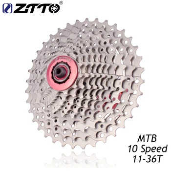 ZTTO MTB Mountain Bike Peças de Bicicletas de 10 velocidades roda Livre Cassete 11-36T Compatível Para Peças M590 M610 M675 XT M780 SLX 0