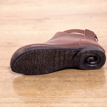 ZXRYXGS Marca de Sapatos de Mulher Outono Tornozelo Botas de Sola Macia Conforto de Inverno Sapatos Ankle Boots de Moda de Calçados Casuais das Mulheres Botas 4