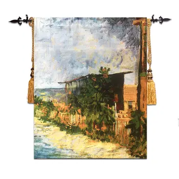 100x120cm Belga idílico arte da tapeçaria, pintura pintura a óleo casa de estilo abstrato jacquard murais jacquard tapeçarias de parede ST-11 0