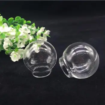 10pcs 30*20mm de vidro Transparente globo orbs bolha de cúpula que desejam garrafa medalhão frasco pendente da jóia