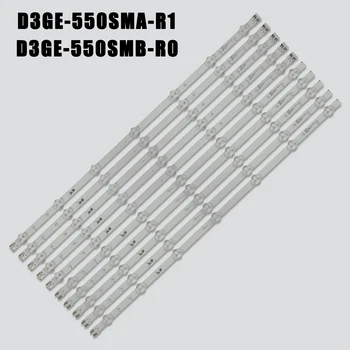 10pcs LED strip 7+7led BN96-39055A BN96-39056A para Samsung 55