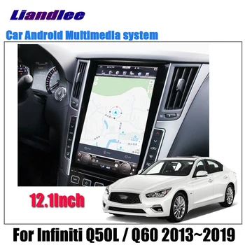 12.1 Polegadas Android Tesla Vertical de Tela Para Infiniti Q50L / Q60 2013-2019 Carro Carplay Wifi GPS Navi Mapa de Navegação Media 0