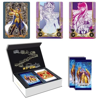 12/24/36BOX Atacado Saint Seiya Cartões Coleção de Anime Japonês a Jogar TCG Cartões de Jogos de Tabuleiro Brinquedos Carte Crianças de Presente de Natal 0