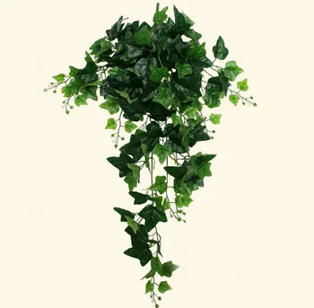 1M Verde Pendurado Artificial de Plantas Boston Ivy Folha Folhas Para a Parede Casamento Festa em Casa Sede de Suspensão de Decoração-3