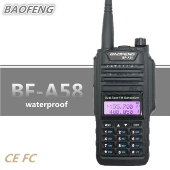2019 Baofeng BF-A58 Impermeável Walkie Talkie VHF UHF Presunto CB Estação de Rádio Transceptor de HF Rádio Comunicador UV-9R A58 VOX 0