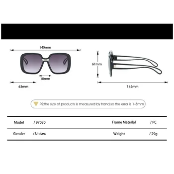 2020 Moda Grande Armação Óculos de sol masculino feminino Marca Designer Retrô Quadrado Colorido de Óculos de Sol Vintage Masculino Feminino Óculos de proteção UV400 2