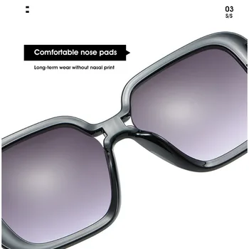 2020 Moda Grande Armação Óculos de sol masculino feminino Marca Designer Retrô Quadrado Colorido de Óculos de Sol Vintage Masculino Feminino Óculos de proteção UV400 5