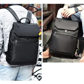 2021 Nova Moda Homens mochila coreano de nylon de Viagem, mochilas de carregamento usb mochilas Masculina, sacos do portátil Bookbags 5