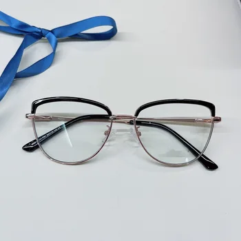2022 Borboleta Olho De Gato Marrom Metal De Alta Qualidade Sobrancelha Óculos De Armações De Óculos De Prescrição Armações Óculos De Miopia 5