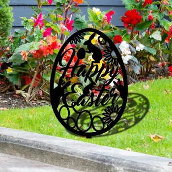 2022 Novo Ovo de Páscoa Jardim Estaca Decorativos Estacas de Arte Ornamento de Artesanato de Acessórios para Festa de Casamento Festa de Aniversário de Fundo 1