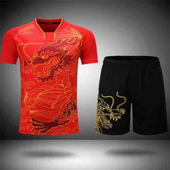 2022 Qualidade de Ténis de Mesa LN Roupas Pingpong Definir a China Equipa Uniforme Crianças Sportswear camisa de Treino do Terno, Camisa Curta XS-4XL