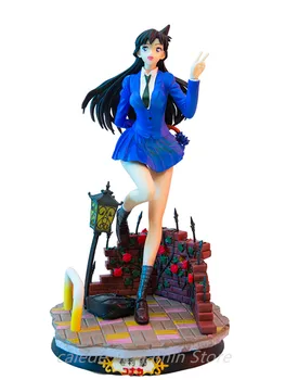 24CM GK Rachel Moore Figura de Ação do Anime Conan Edogawa Konan Conan Edogawa Ran Mouri PVC Modelo de Bonecas Brinquedos Presentes de Natal